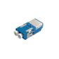 Fibre Adaptor, LC Duplex OS2 (Blue) - Flangeless, with Dust Proof Shutter