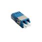 Fibre Adaptor, LC Duplex OS2 (Blue) - Flangeless, with Dust Proof Shutter
