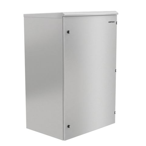 CERTECH 18RU 400mm Deep Stainless Steel Outdoor Wall Mount Cabinet, IP65 Rated