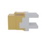 Cat6 RJ-45 UTP Keystone Jack. Yellow, 180 degrees, 6pc Pack