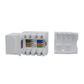 Cat6 RJ-45 UTP Keystone Jack. White, 90 degrees, 6pc Pack