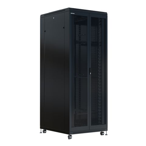 CERTECH 45RU 800 (W) x 1200 (D) Premier Series Server Rack - (Illawarra Health Spec) Front Rails & Vertical Cable Ducts Recessed 210mm & Larger Custom Size Top Panel Cable Entry Holes