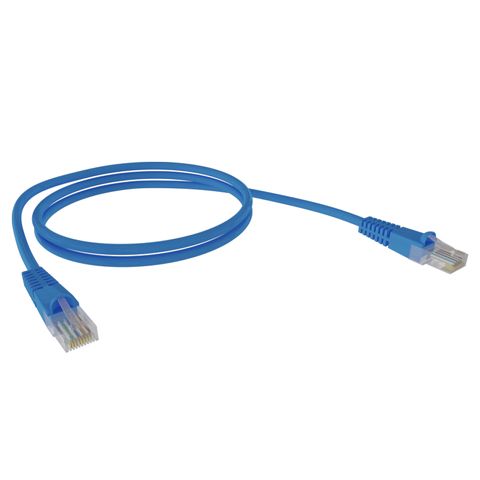 CERTECH Cat6 24AWG U/UTP RJ45 Patch Lead, 1m, Blue PVC Jacket