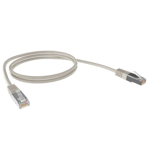 0.3M Cat6A S/FTP 10G Patch Lead, Grey PVC Jacket, 26 AWG