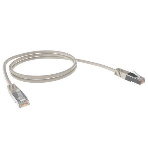 CERTECH Cat6A 26AWG S/FTP 10G RJ45 Patch Lead, 0.75m, Grey PVC Jacket