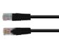 CERTECH Cat6 24AWG U/UTP RJ45 Patch Lead, 0.3m, Black PVC Jacket