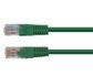 CERTECH Cat6 24AWG U/UTP RJ45 Patch Lead, 1m, Green PVC Jacket