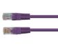 CERTECH Cat6 24AWG U/UTP RJ45 Patch Lead, 0.5m, Purple PVC Jacket