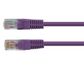 CERTECH Cat6 24AWG U/UTP RJ45 Patch Lead, 5m, Purple PVC Jacket