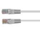 CERTECH Cat6 24AWG U/UTP RJ45 Patch Lead, 1m, White PVC Jacket