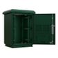 CERTECH 18RU 600mm Deep Outdoor Freestanding Cabinet. IP45 Rated, Forest Green