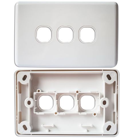 CERTECH Triple Port Wall Plate