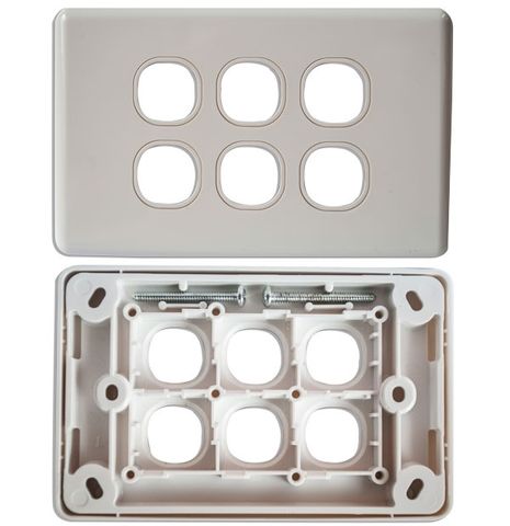 CERTECH Six Port Wall Plate