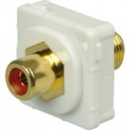 RCA-F Connector for Australian Style Wall Plates, Red