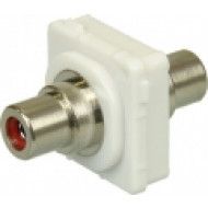 RCA-RCA Connector for Australian Style Wall Plates, Red
