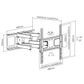 CERTECH 32-55" Full Motion Wall Mount Bracket