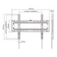 CERTECH 37-70" Fixed Wall Mount Bracket