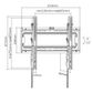 CERTECH 37-70" Tilt Wall Mount Bracket