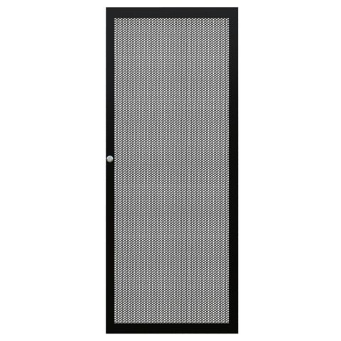 CERTECH Perforated Steel Door for 27RU 600mm Wide Premier Series Racks, w/ Small Round Lock