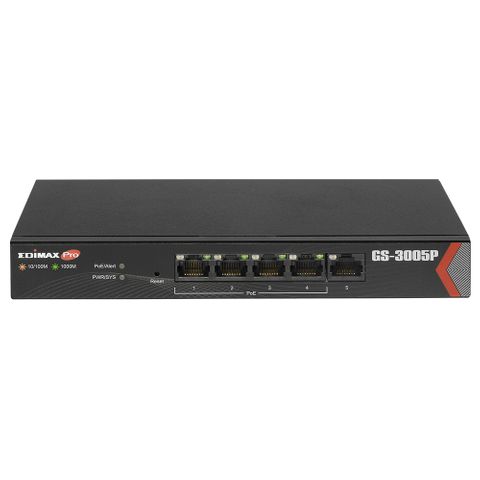 EDIMAX Long Range 5 Port Gigabit Managed Switch (4 Ports PoE+)