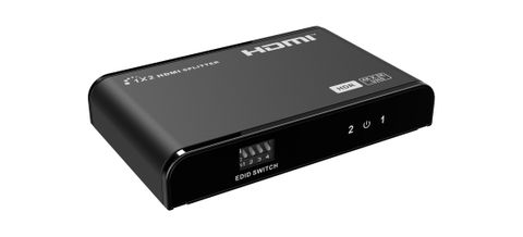 1 x 2 HDMI-Splitter 1 zu 2 Verstärker HDMI-Splitter 1 in 2 Out unterstützt 4K 3D 1080P 4K HDMI-Splitter für 2 gleiche Ausgänge