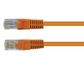 CERTECH Cat6 24AWG U/UTP RJ45 Patch Lead, 0.5m, Orange PVC Jacket