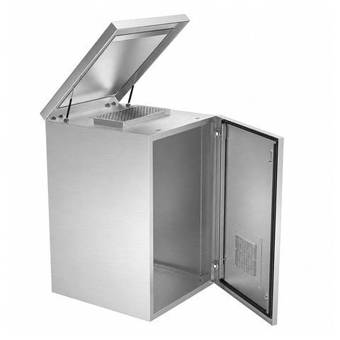 CERTECH 18RU 600mm Deep Stainless Steel Outdoor Wall Mount Cabinet, IP45 Rated