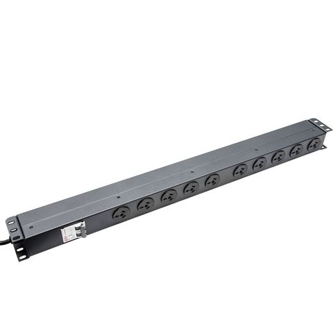 CERTECH Vertical PDU, 10 x 10Amp 3 Pin Outlets MCB included