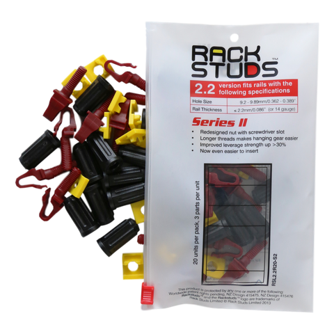 Rackstuds 20pc Pack, Maroon Studs