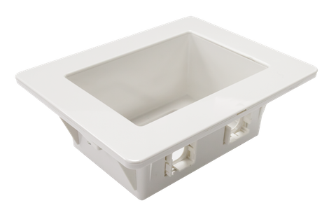 CERTECH Recessed Wall Box with 2x Australian style outlets and 1x GPO Slot