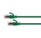 CERTECH Cat6A 34AWG S/FTP 10G RJ45 Patch Lead, Green LSZH Jacket, 3m