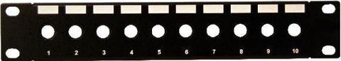 10" 10 Port Unloaded Hexagonal Patch Panel