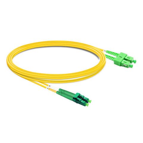 CERTECH LC/APC-SC/APC OS2 Duplex Fibre Patch Lead 5m