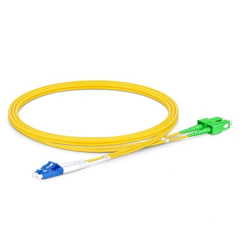 CERTECH LC-SC/APC OS2 Duplex Fibre Patch Lead 5m