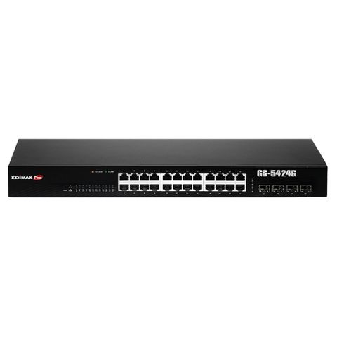 EDIMAX 24 Port Gigabit Managed Switch w/ 4-Port SFP, Rack mount