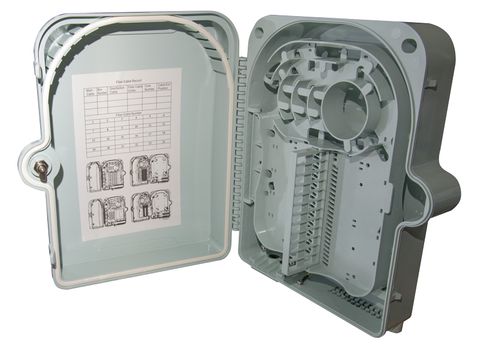 24 Core Fibre Outdoor Wall Enclosure, IP55 Rated