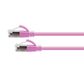 CERTECH Cat6A 34AWG S/FTP 10G RJ45 Patch Lead, Pink PVC Jacket, 1.5m