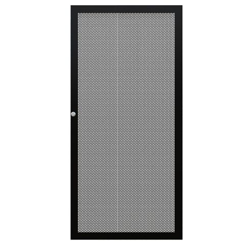 CERTECH Perforated Steel Door for 27RU 800mm Wide Premier Series Racks, w/ Small Round Lock