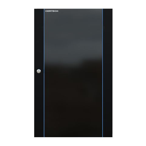 CERTECH Perspex Door for 24RU Wall Mount Racks, w/ Small Round Lock