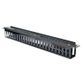 CERTECH 1RU Plastic Cable Management Bar w/ Cover. 50mm Deep
