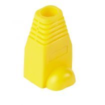 RJ45 Strain Relief Boot, Yellow - 10pc Pack