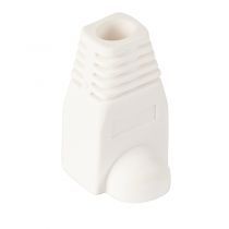 RJ45 Strain Relief Boot, White - 10pc Pack