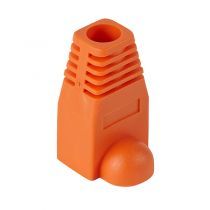 RJ45 Strain Relief Boot, Orange - 10pc Pack