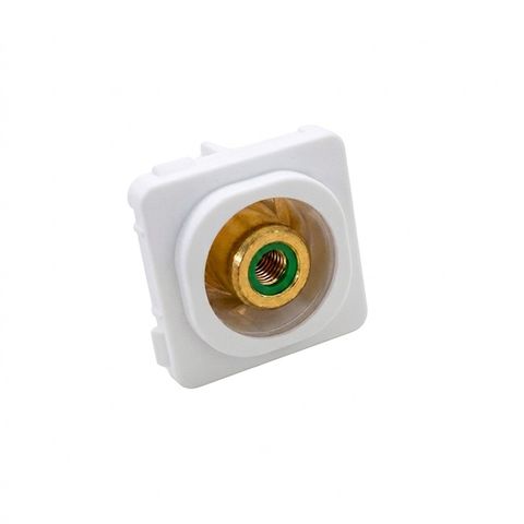 RCA-F Connector for Australian Style Wall Plates, Green