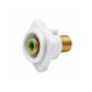 RCA-F Connector for Australian Style Wall Plates, Green