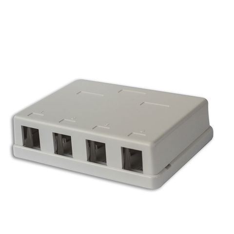 Four Port Unequipped Surface Mount Box