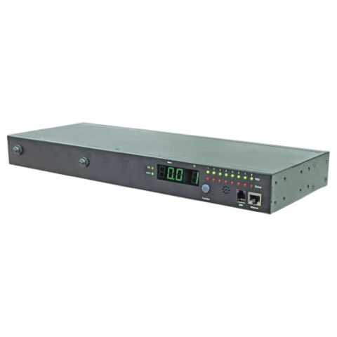POM & Switched Horizontal PDU (8)C13 Outlet (1)RJ45 (1)RJ11, 32A 230V IEC309 Plug
