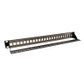 CERTECH 1RU 19" 24 Port Patch Panel Suitable for STP & UTP Applications, with Rear Support Bar