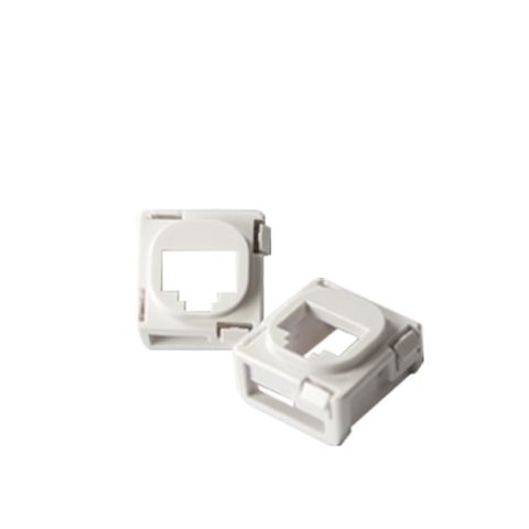 White Bezel for Keystone Jacks to fit Australian Style Wall Plates, 10pc Pack
