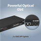EDIMAX 12 Port Gigabit PoE+ Long Range Managed Switch w/ 2 Gigabit RJ45 & SFP Combo Ports